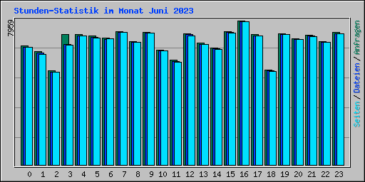 Stunden-Statistik im Monat Juni 2023